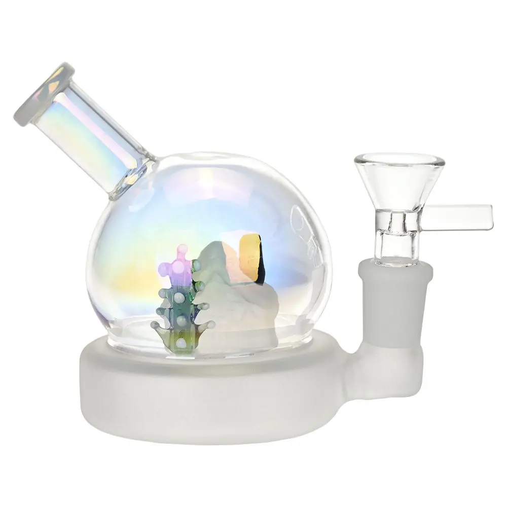 Christmas House Globe Glass Water Pipe - 3.75" / 14Mm F 1