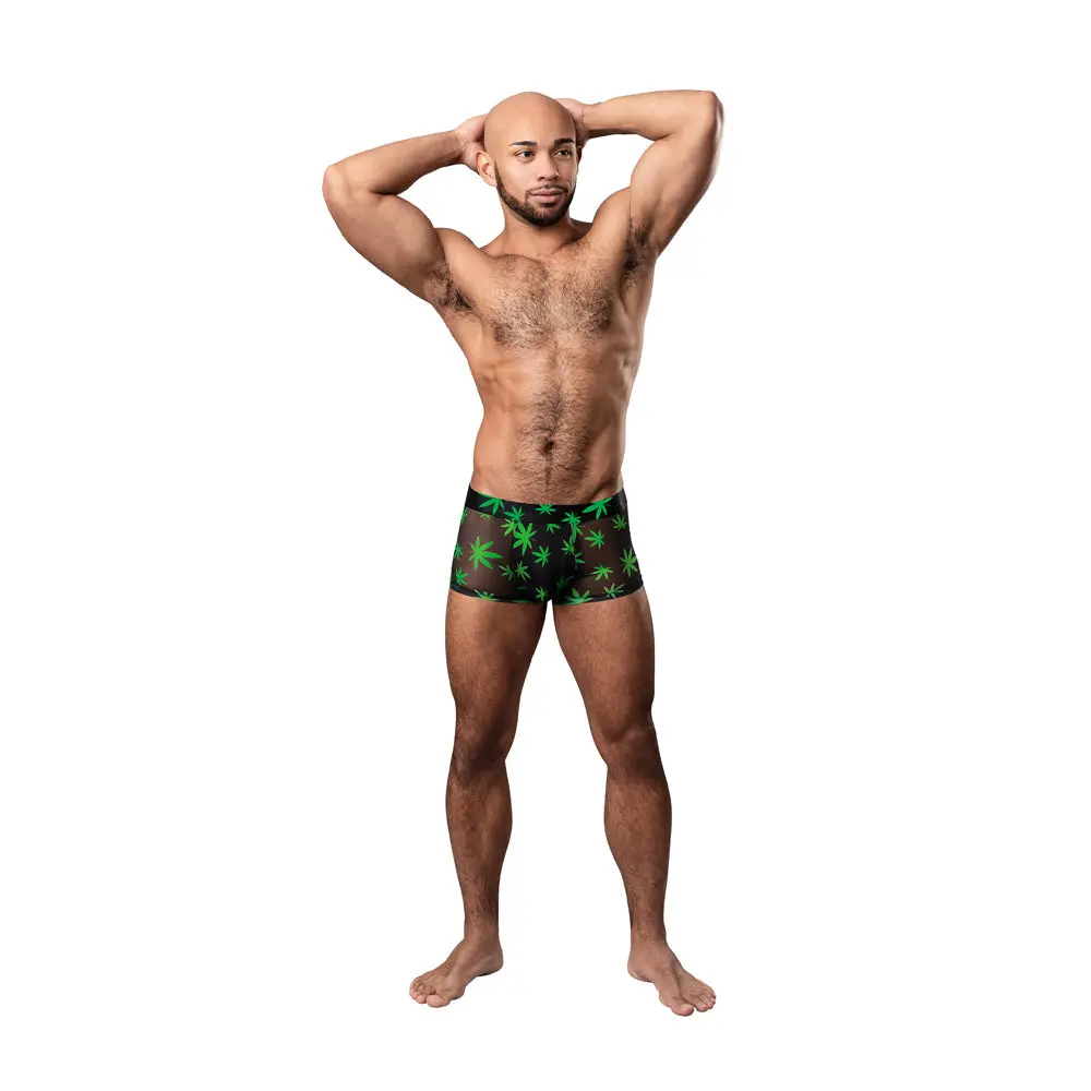 Male Power Hazy Dayz Pouch Short Pot Leaf L 1