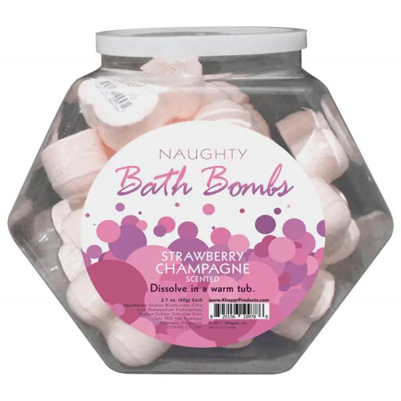 Naughty Strawberry Champagne Bath Bombs (24Pk) 1