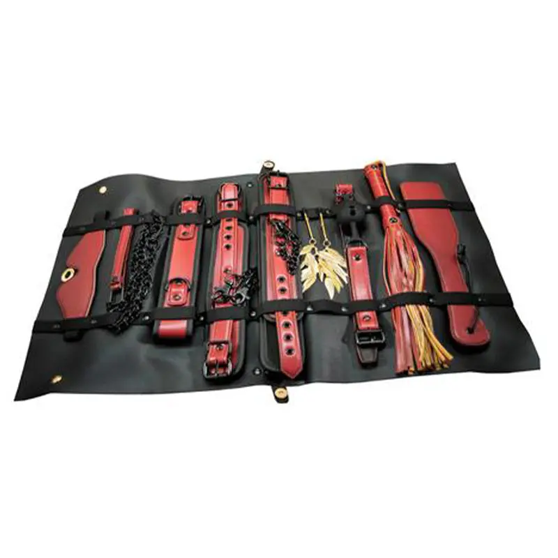 The Traveler Restraint & Bondage Play Kit Red 10 Pcs 1