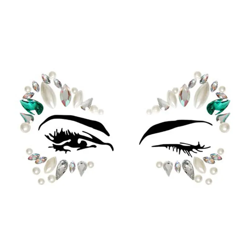 Sena Adhesive Face Jewels Sticker (6Pk) 1