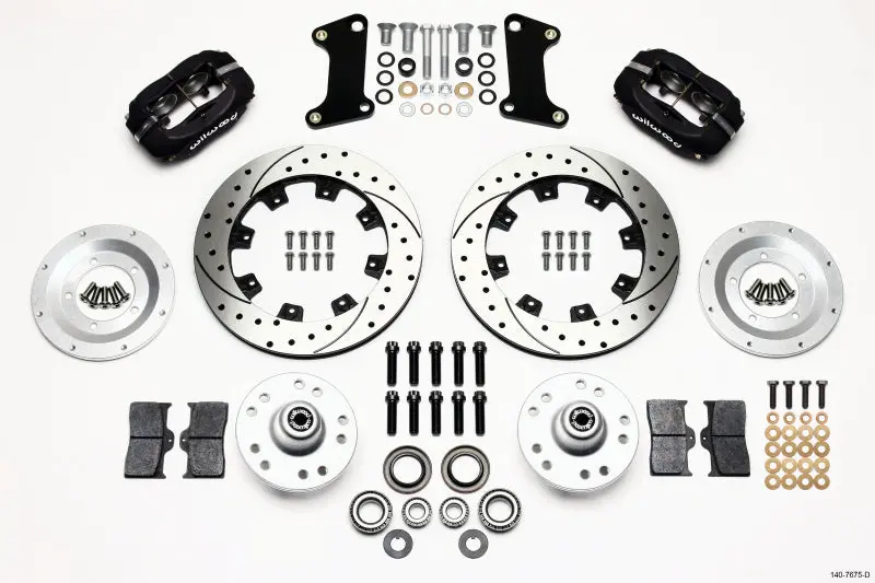 Wilwood Forged Dynalite Front Kit 12.19In Drilled 67-69 Camaro 64-72 Nova Chevelle 1