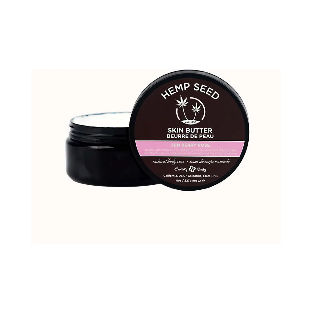 Earthly Body Hemp Seed Skin Butter Zen Berry Rose 8 Oz. 1