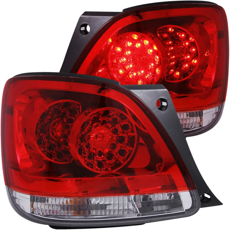 Anzo 1998-2005 Lexus Gs300 Led Taillights Red/Clear 1