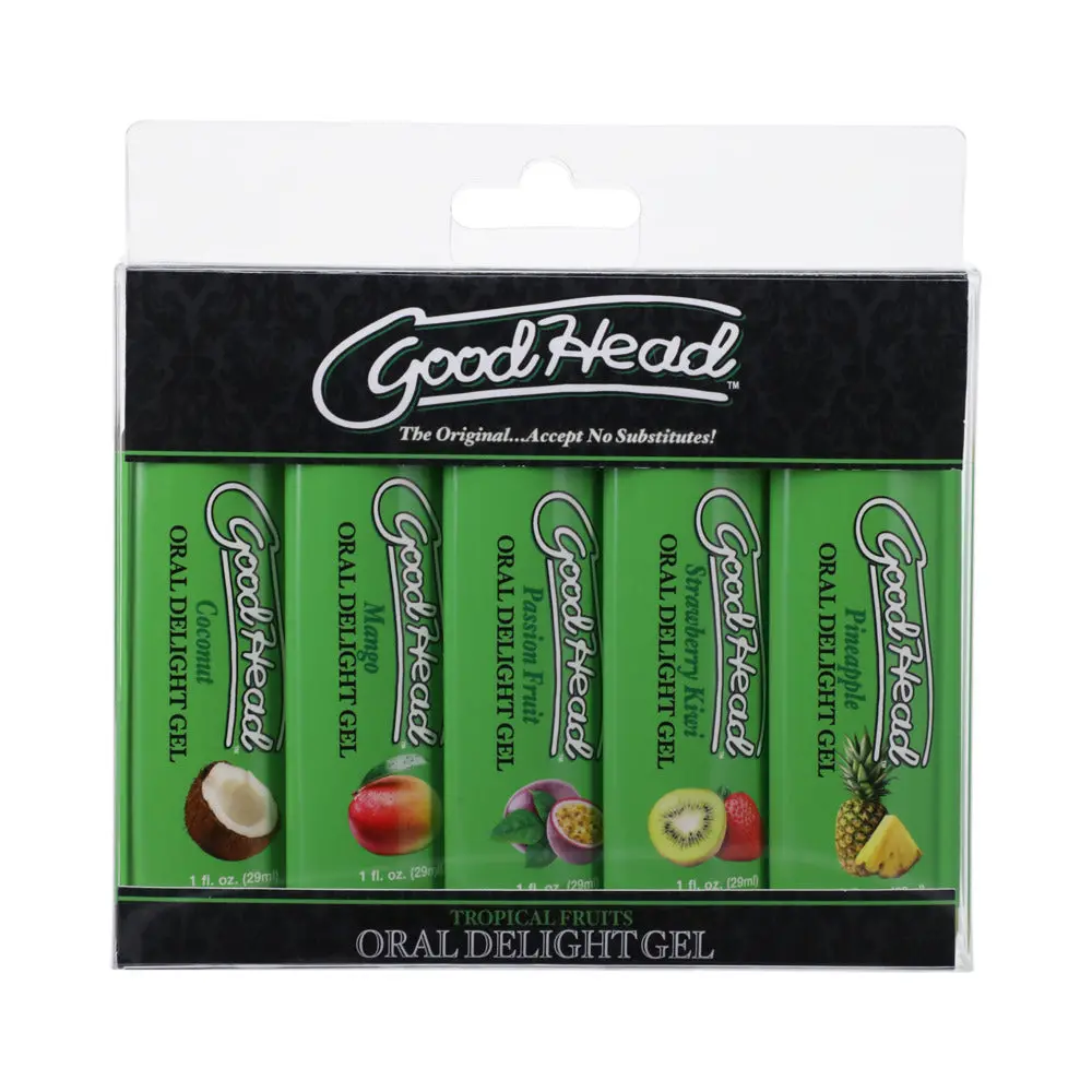 Goodhead Oral Delight Gel Tropical Fruits 5 Pack 1 Oz. 1