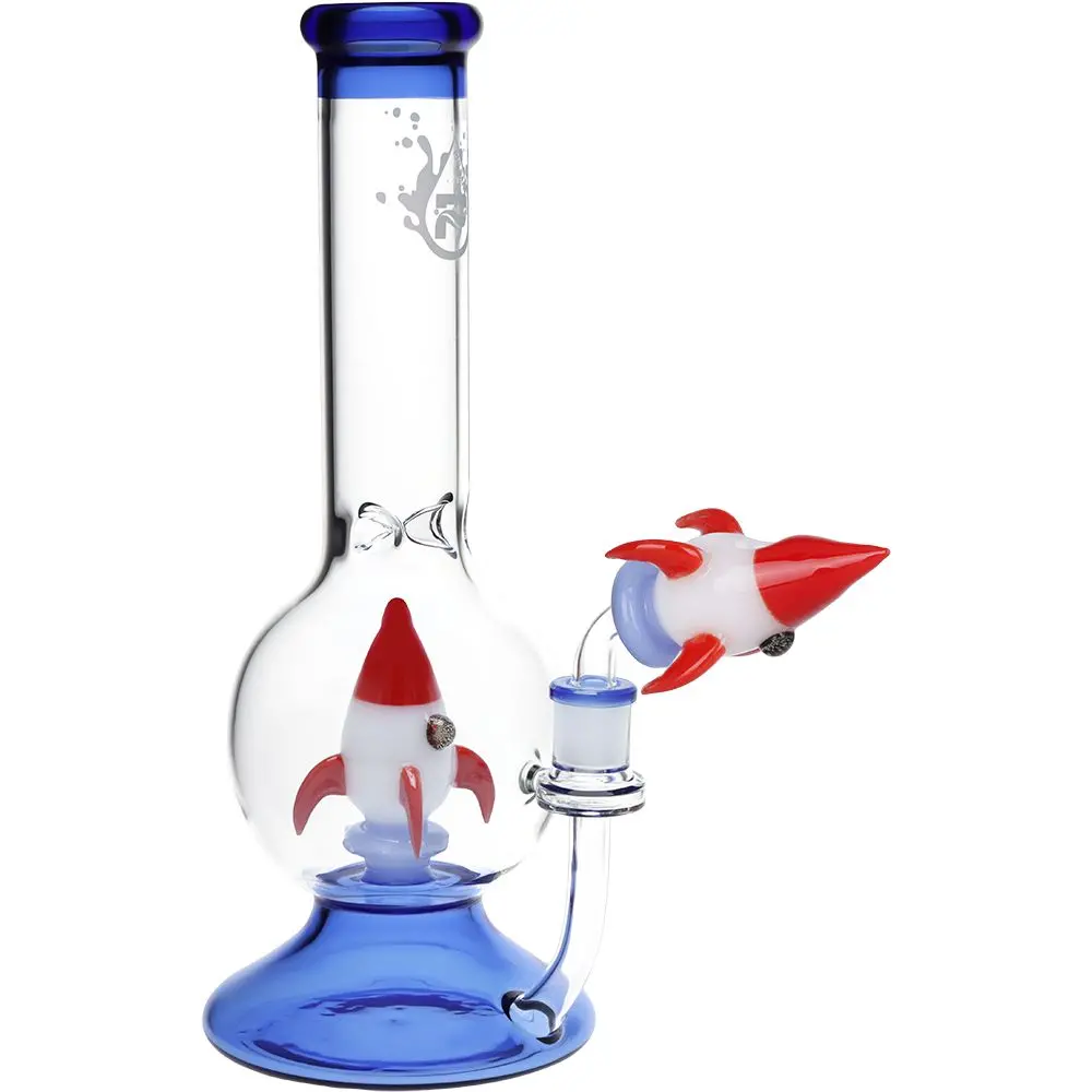 Pulsar Rocketship Glass Water Pipe - 12" / 14Mm F 1