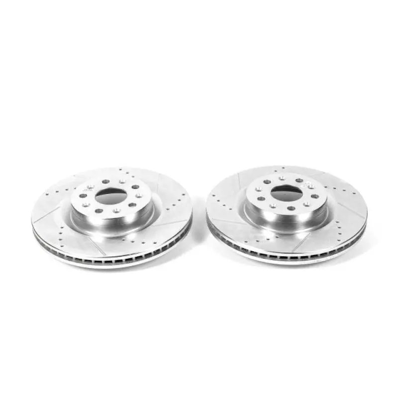 Power Stop 16-19 Cadillac Ct6 Front Evolution Drilled & Slotted Rotors - Pair 1