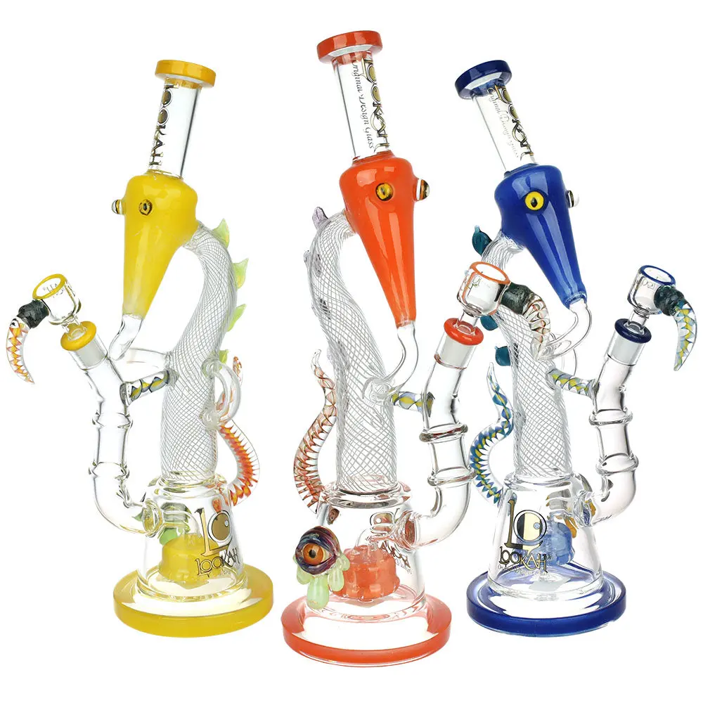 Lookah Trippy Dragon Recycler Water Pipe - 15" / 14Mm F 1