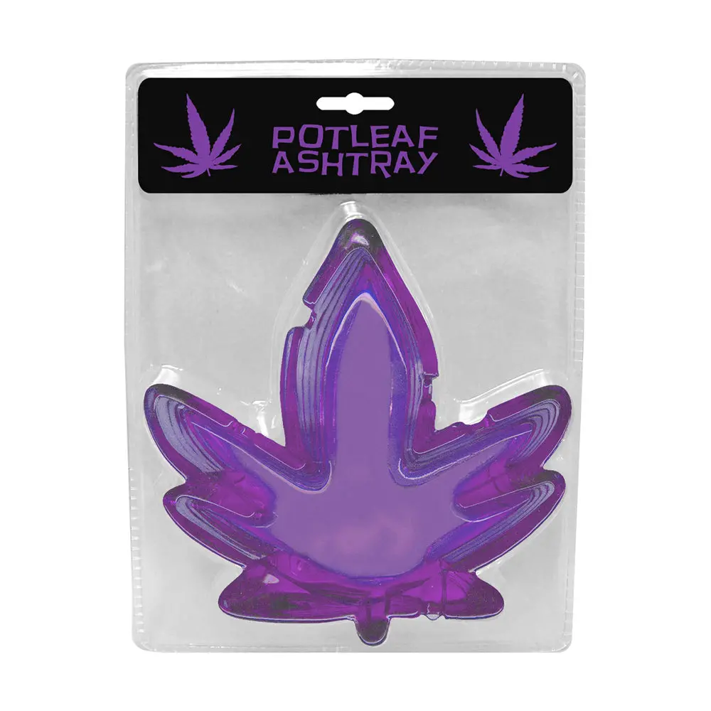 Pot Leaf Ashtray Purple 1