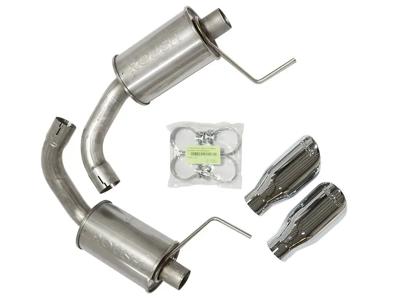 Roush 2015-2017 & 2024 Ford Mustang 5.0L V8 Exhaust Kit W/ Round Tips (304Ss) 1