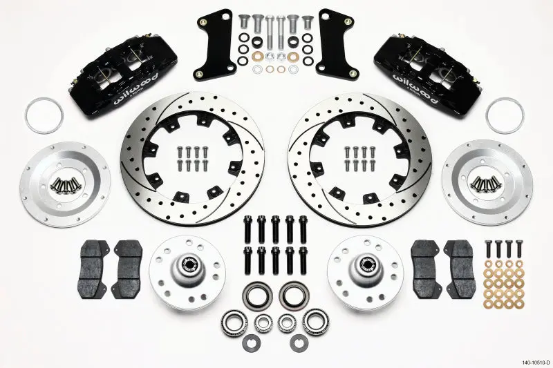 Wilwood Dynapro 6 Front Hub Kit 12.19In Drilled 67-69 Camaro (*Line Kit Needed*) 1