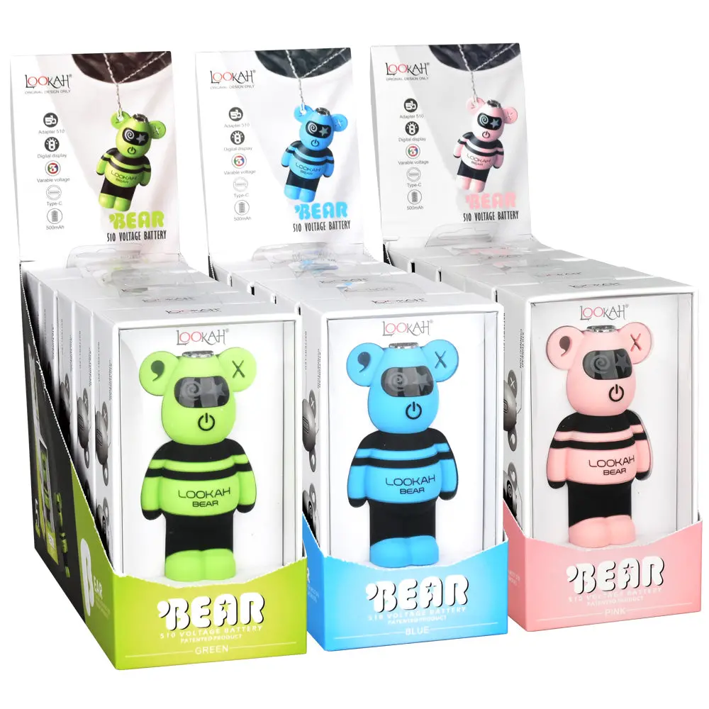 Lookah Bear 510 Battery | 500Mah | 5Pc Display 1