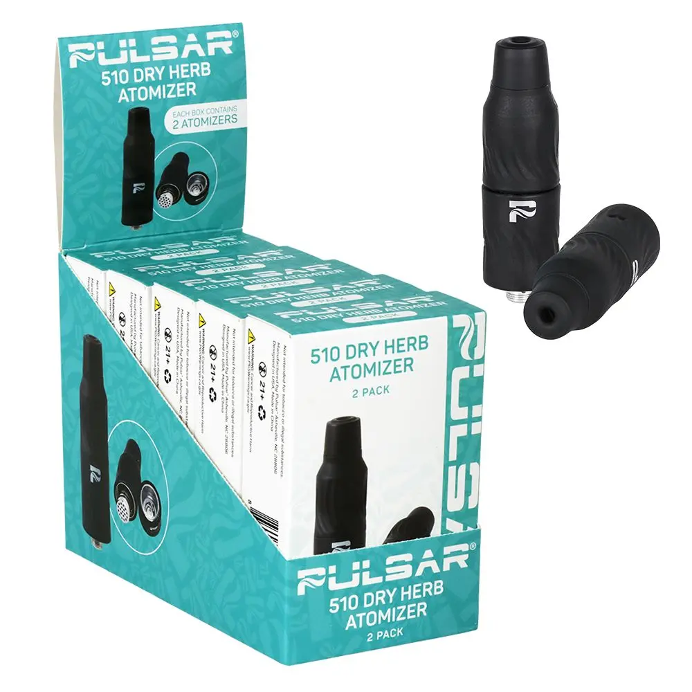 5Ct Display - Pulsar 510 Universal Dry Herb Smoker Atomizer - 2Pc 1