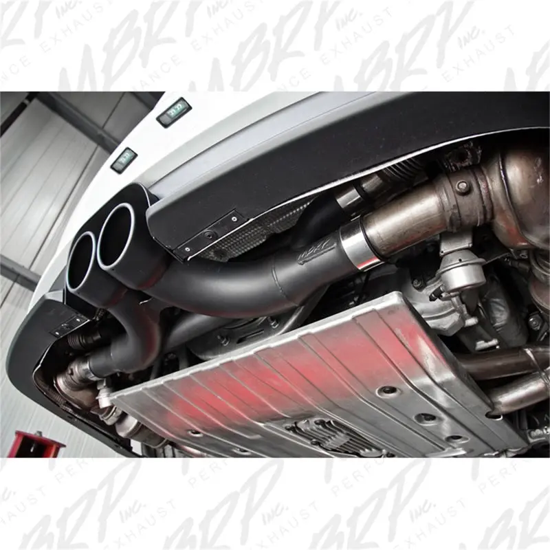Mbrp 14-19 Porsche Gt3/Gt3rs 3In Center Muffler Bypass 4In Tips - Black Coated 1