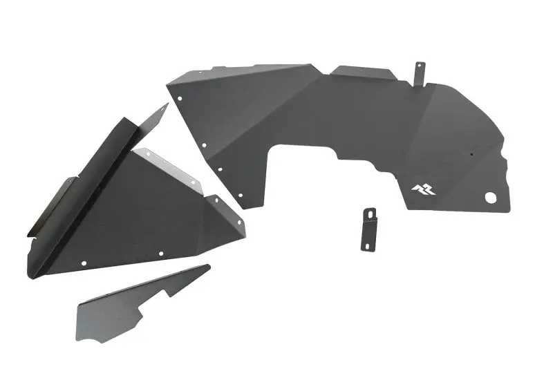 Rugged Ridge Inner Fender Liners Frnt Aluminum Black 18-20 Jeep Wrangler Jl 1