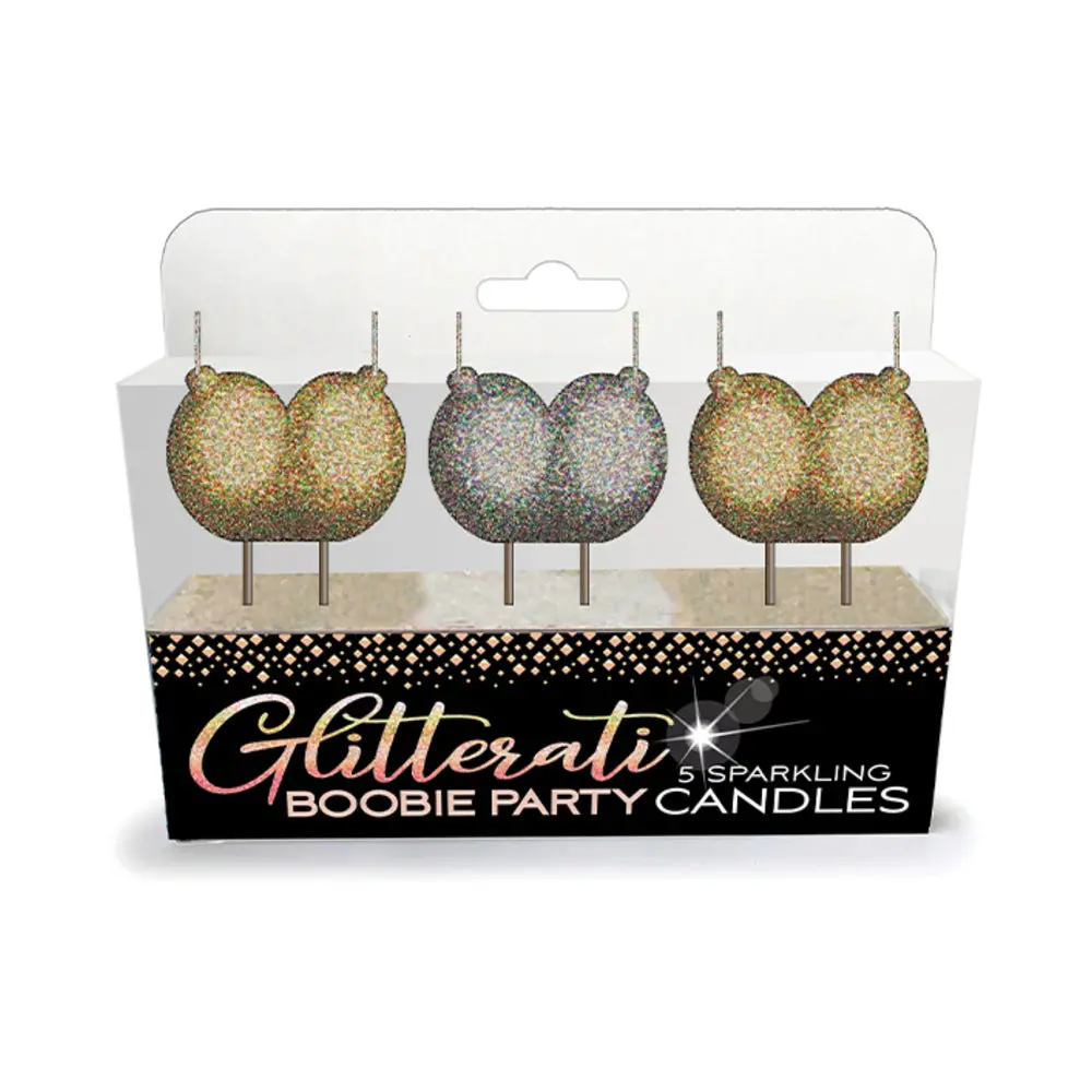 Glitterati Boobie Party Candles 3-Pack 1