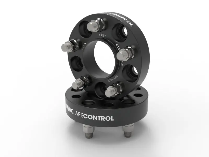 Afe Control Billet Aluminum Wheel Spacers 5X114.3 Cb70.5 1.25In - 15-24 Ford Mustang/20-23 Explorer 1