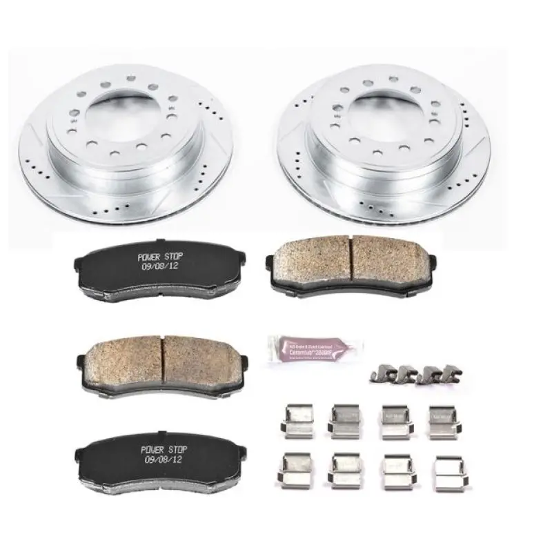 Power Stop 10-19 Lexus Gx460 Rear Z23 Evolution Sport Brake Kit 1