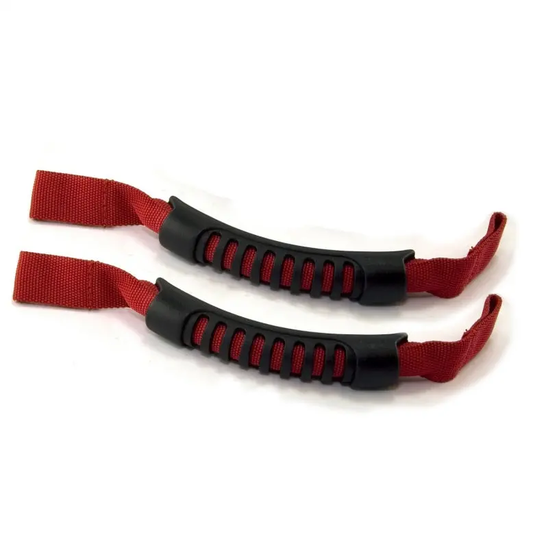 Rugged Ridge Front Headrest Grab Handles Red 07-20 Jk/Jl/Jt 1