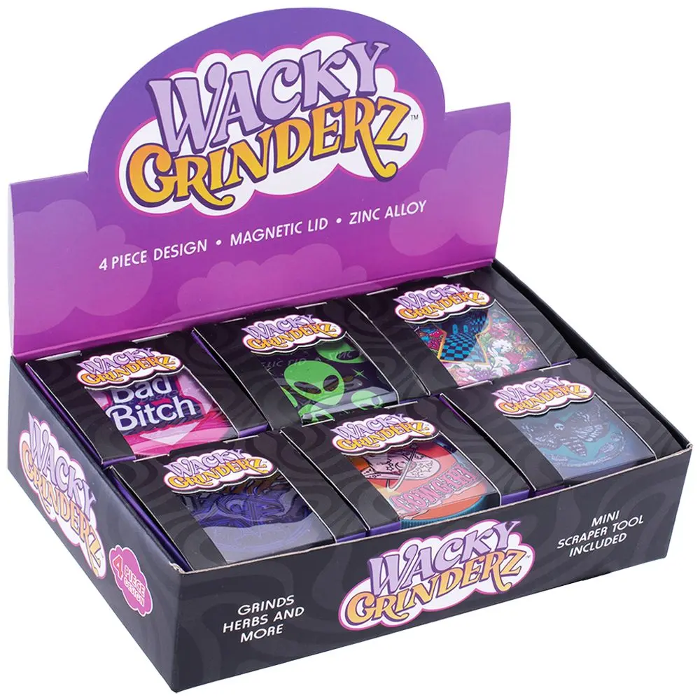 Wacky Grinderz Extra Wacky Assortment - 2.5" / 4Pc / 6Ct 1