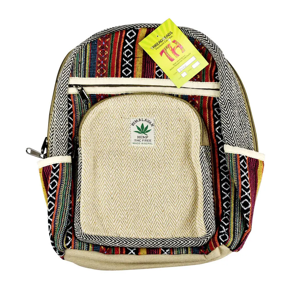 Threadheads Himalayan Hemp Woven Mini Backpack 1