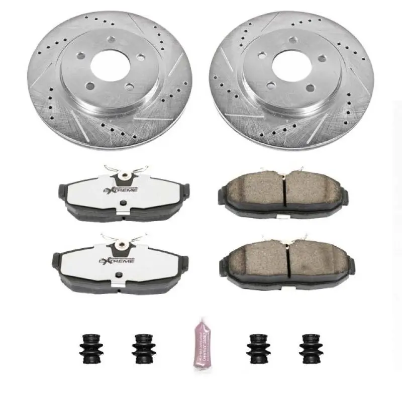 Power Stop 05-11 Ford Mustang Rear Z26 Street Warrior Brake Kit 1