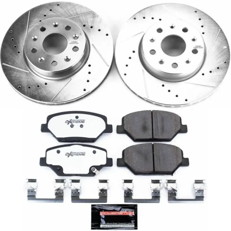 Power Stop 16-19 Chevrolet Camaro Front Z26 Street Warrior Brake Kit 1