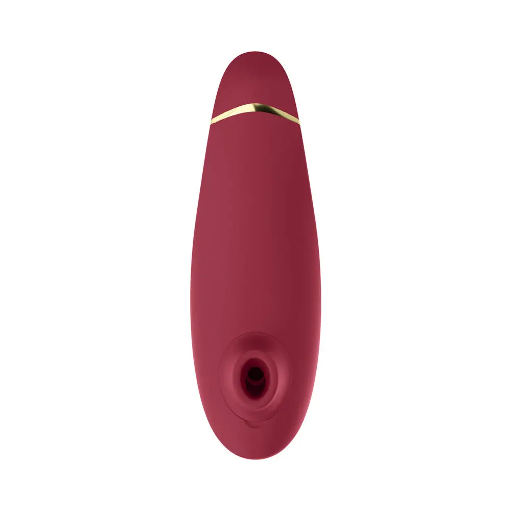 Womanizer Premium 2 Rechargeable Silicone Luxurious Pleasure Air Clitoral Stimulator Bordeaux 1