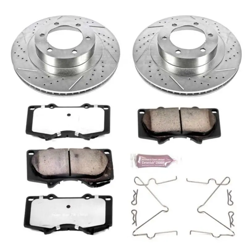 Power Stop 03-09 Lexus Gx470 Front Z36 Truck & Tow Brake Kit 1