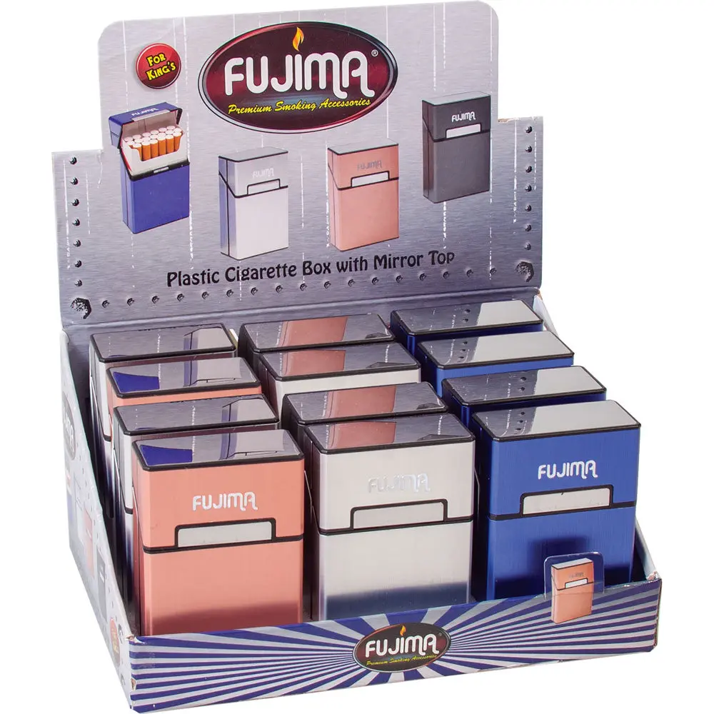 Fujima Cigarette Case Mirror Top Kingsize - 12Pcs 1