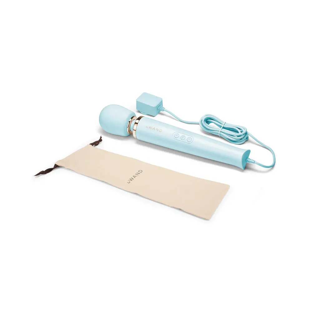 Le Wand Plug-In Vibrating Massager Sky Blue 1
