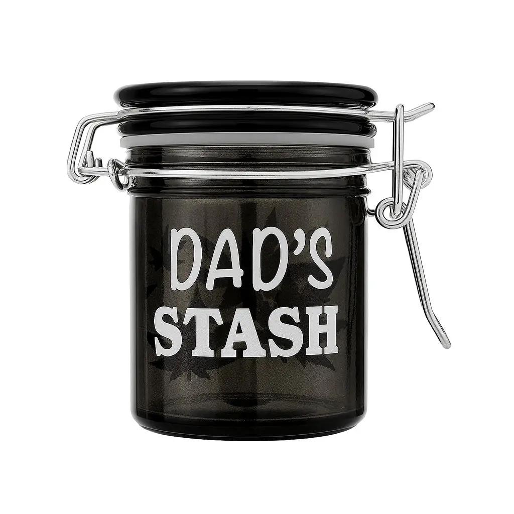 Airtight Glass Dad's Stash Storage Jar 1