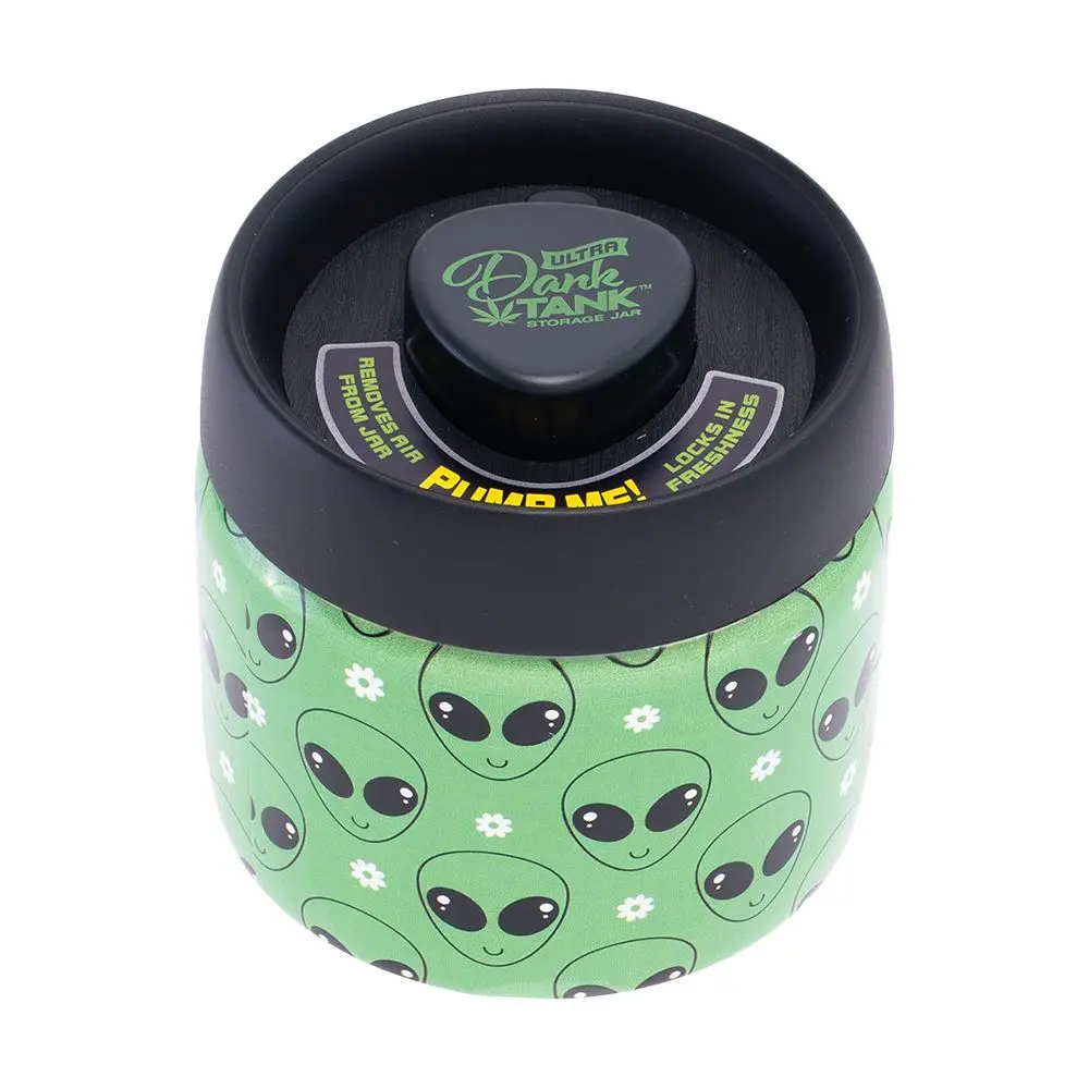 Fujima Dank Tank Vacuum Glass Jar - 4.2" / Green Alien 1