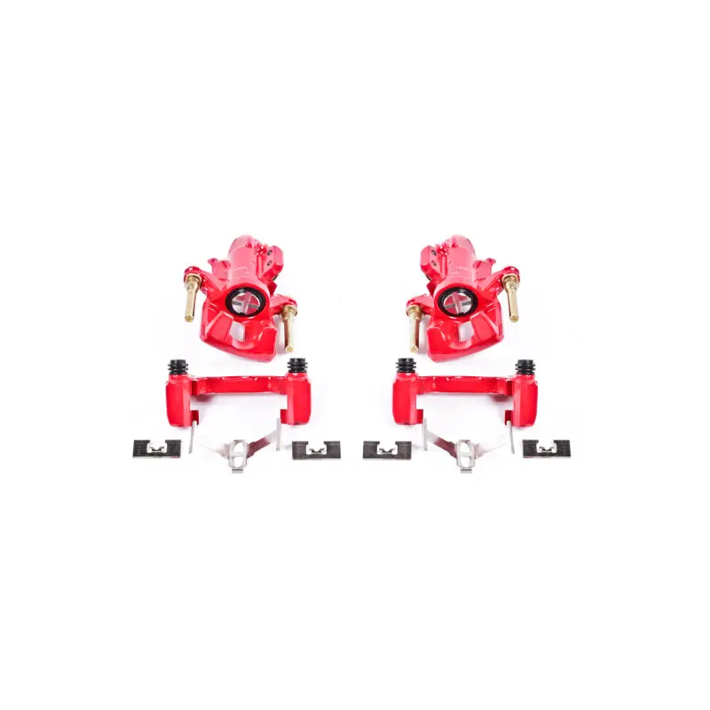 Power Stop 94-01 Acura Integra Rear Red Calipers W/Brackets - Pair 1