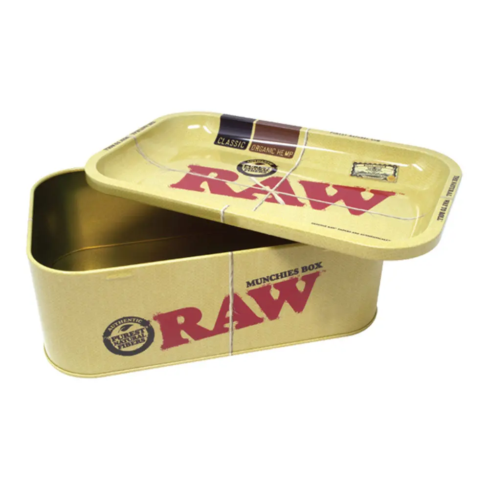 Raw Munchies Metal Storage Box 10.75X6.75" 1