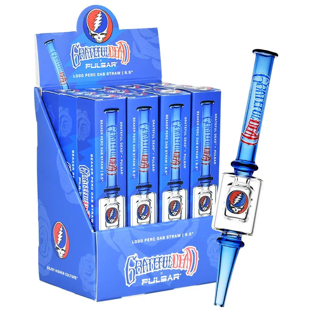 Grateful Dead X Pulsar Steal Your Face Dab Straw | 6.5" 2