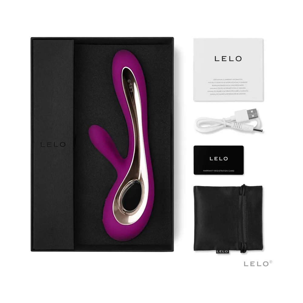 Lelo Soraya 2 Rechargeable Rabbit Vibrator Deep Rose 1
