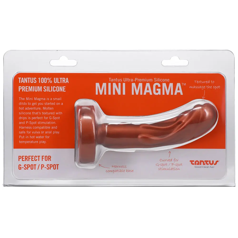 Tantus Mini Magma 5 In. Fantasy Dildo Firm Copper 1