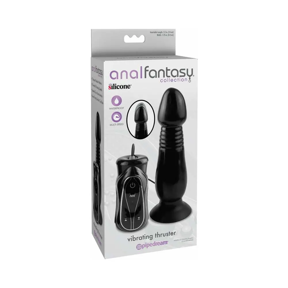 Anal Fantasy Collection Vibrating Thruster With Suction Cup Black 1