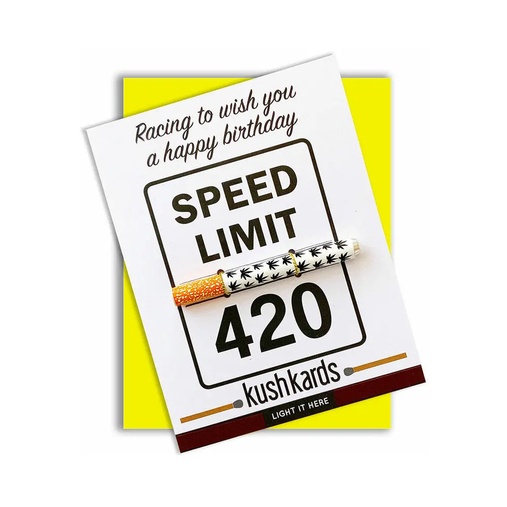 420 Speed Limit Birthday One Hitter Kard 1