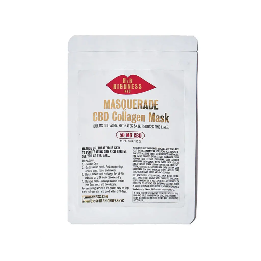 Her Highness Masquerade Collagen & Cbd Facial Mask 1