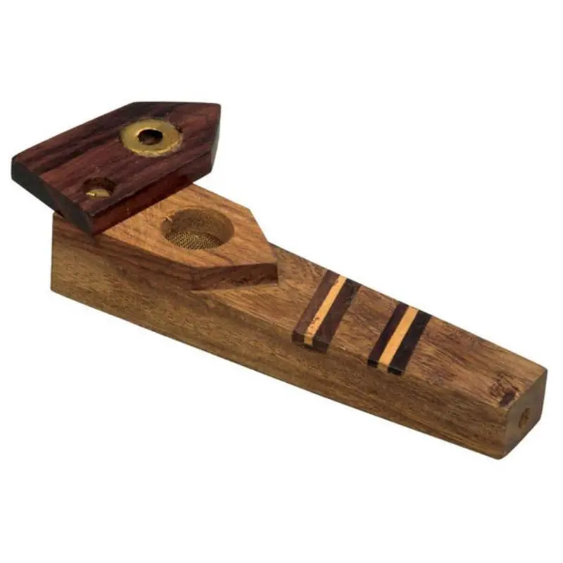 Tri-Tone Wood Pipe W/ Swivel Cover & Screen 1