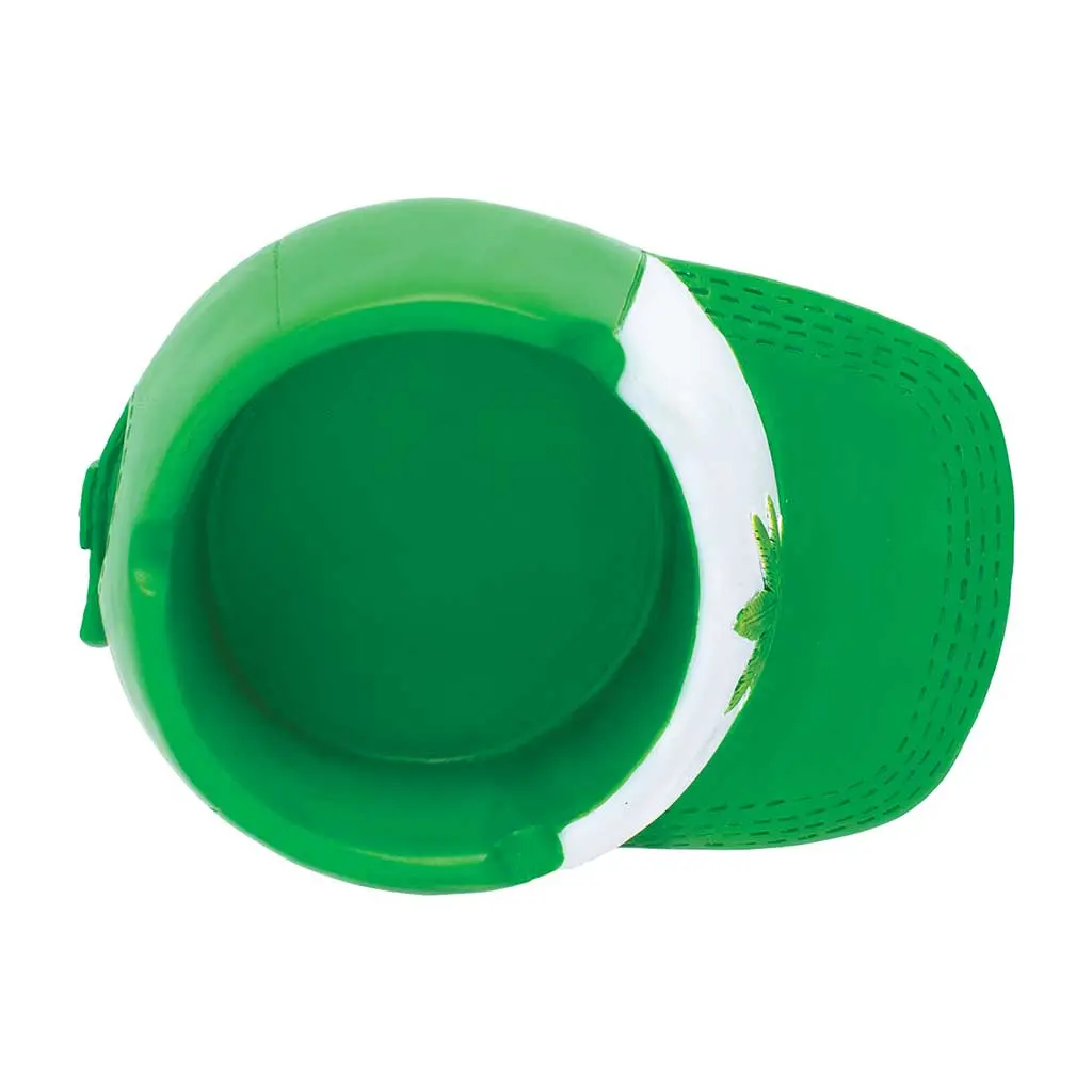 Green Leaf Snapback Hat Ashtray 2