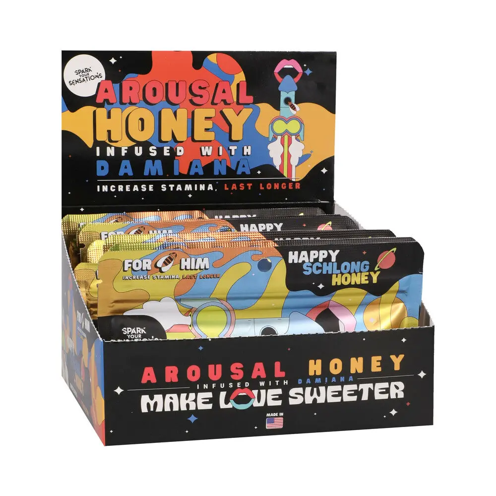 Happy Schlong Honey Arousal Honey 12-Pack Display 1
