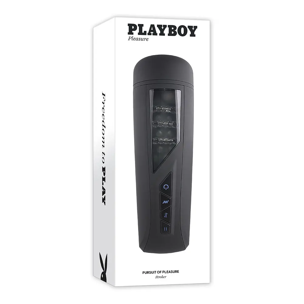 Playboy Pursuit Of Pleasure Rechargeable Vibrating Beaded Stroker 1
