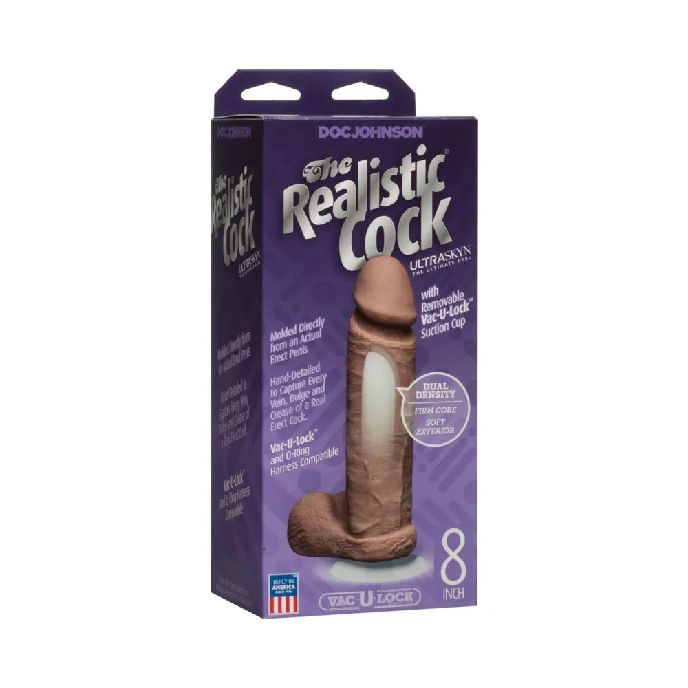 The Realistic Cock - Ur3 - 8 Inch Brown 1