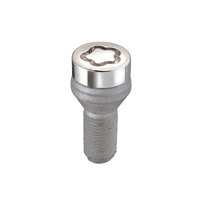 Mcgard Wheel Lock Bolt Set - 4Pk. (Cone Seat) M12x1.25 / 17Mm Hex / 22.0Mm Shank Length - Chrome 1