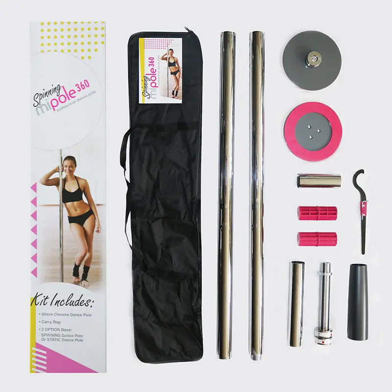 Mi-Pole Professional Spinning Dance Pole 9Ft/Pads 1