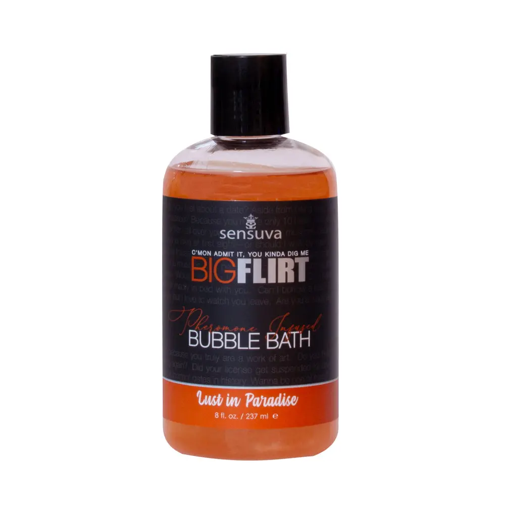 Sensuva Big Flirt Pheromone-Infused Bubble Bath Lust In Paradise 8 Oz. 1