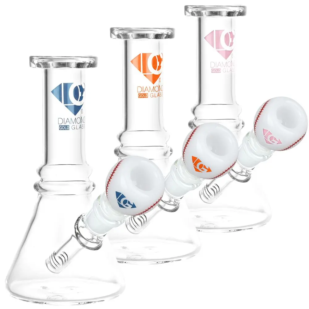 Diamond Glass Ace Water Pipe - 7" / 14Mm F 1